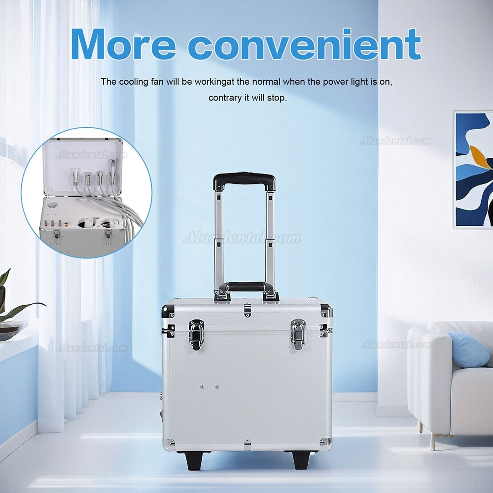 GOARD G12-A Mobile Dental Unit / Dental Portable Unit with Compressor+Suction Saliva